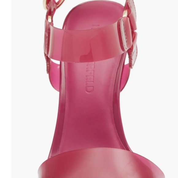 Karl Lagerfeld Pink Strappy Heels - Picture 2 of 4